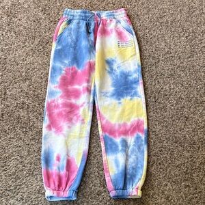 Vitality Fleece Tie Dye “Be The Change” Joggers size S